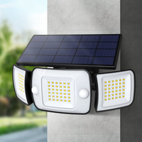 Hochleistungs-6000-mA-Außenintelligente 3-Modi-Einstellbare Dual-Sensor-Induktions-LED-Solarlampe für den Garten mit Solarpanel