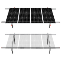 Umweltfreundliches, verstellbares, wasserdichtes, mehrteiliges Solarpanel-Montagehalterungs-Kit-System für 1–4 Solarmodule