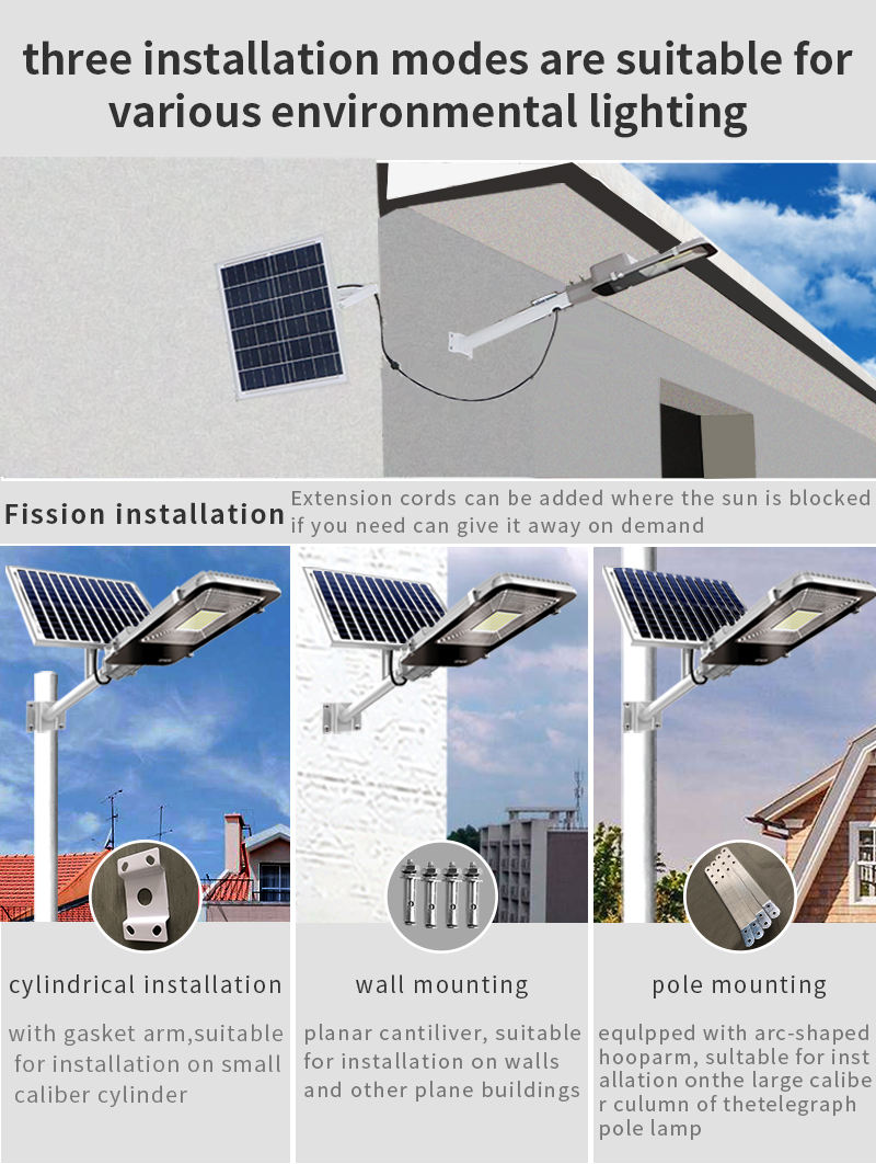 High Power 100 W 300 W 400 W 600 W Outdoor Wasserdichte Straße Hof Beleuchtung Fernbedienung Solar Panel Solar lampe 